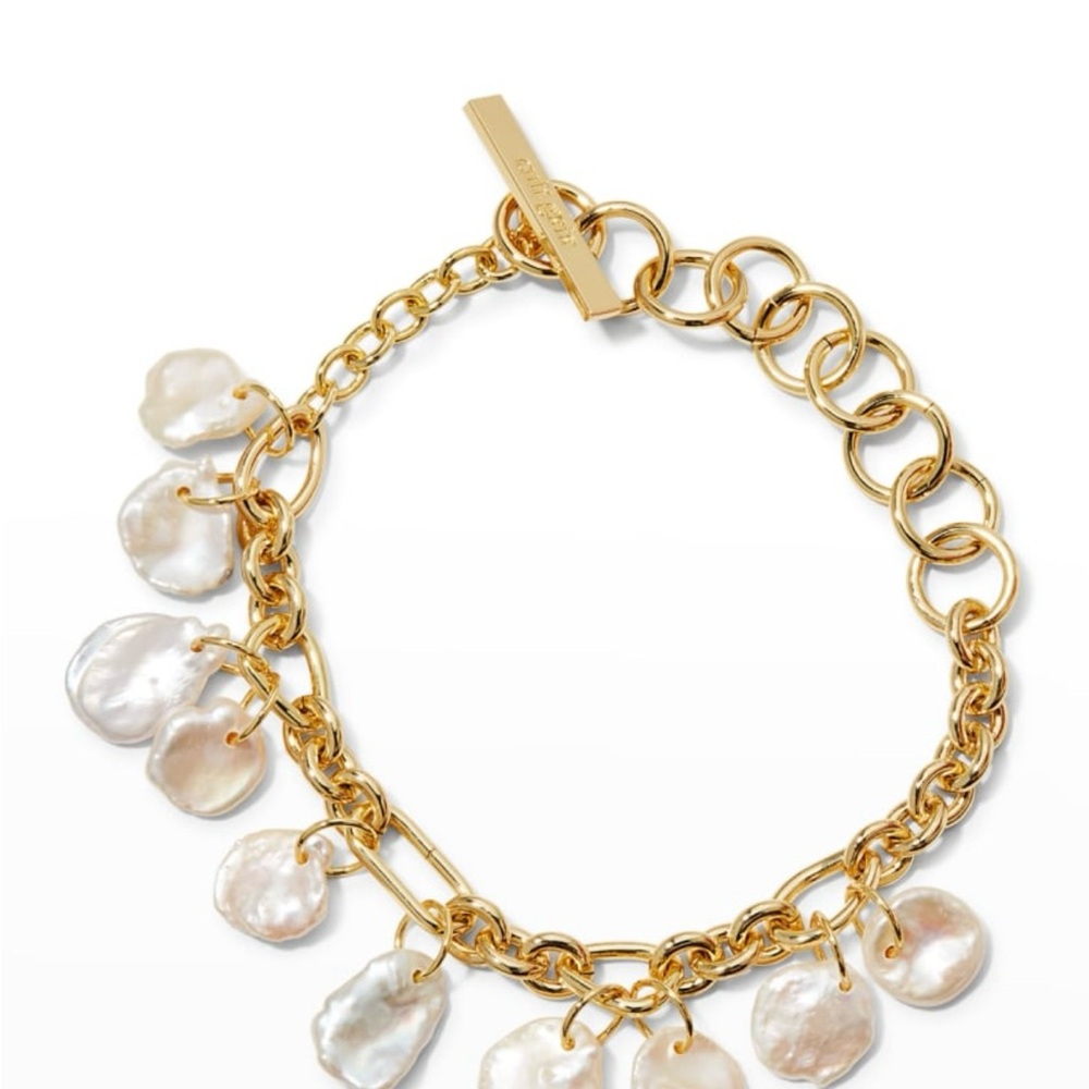 Cult Gaia Devora Anklet With Freshwater Cultured Pearls